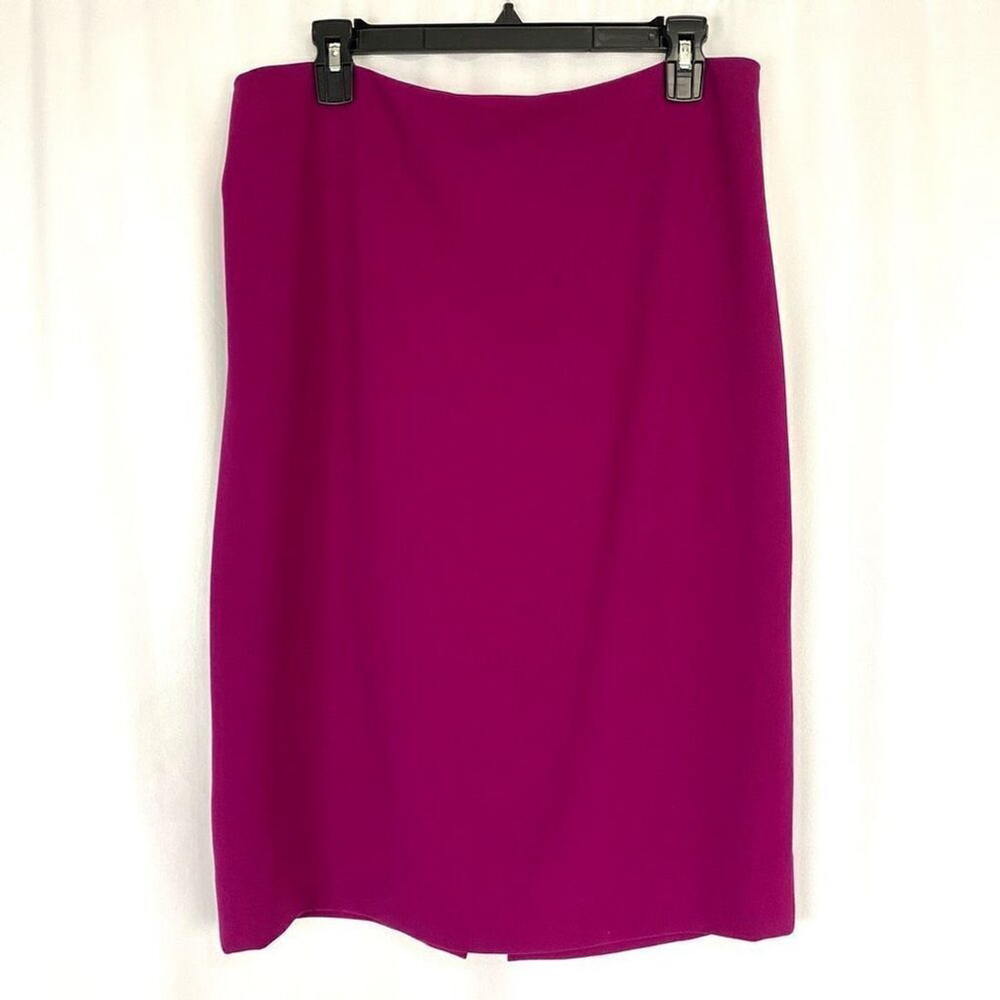 Diane Von Furstenberg Fuchsia Pink Mini Skirt EUC Women’s Size L Straight Penci